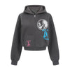 Pokiovo Vintage Portrait Premium Skinny Hooded Cardigan Sweater