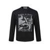 "Dark Wind Print" Versatile Blouse Loose Casual Long Sleeve T-Shirt