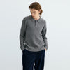 (Un) Following Rhombus Jacquard Knit Polo Sweater