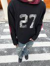 MADEEXTREME Cotton Contrasting Color Digital Print Sweater