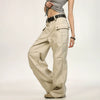 Jimmy Design Pleated High Street Vibe Straight Slacks