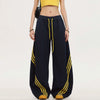 Jimmy Contrast Striped Wide Leg Scimitar Sweatpants
