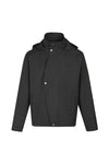 MADEEXTREME Vertical Hooded Metal Button-up Jacket Jacket