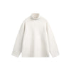 YEOOTI Shoulder Sleeves Turtleneck Basic Winter Knitted Sweater