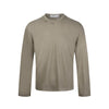Button Design Cloud Soothing Warm Leather Skin-friendly Knitted Long Sleeve T-Shirt