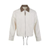 Linen Blend Silhouette Short Wide Jacket