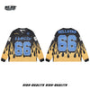 GLFS Collar Splicing Mesh Long-sleeved Sweater