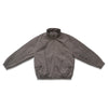 UNF Cleanfit Fleece Thick Zipper Cotton Jacket Down in sleek gray color, featuring a zip-up design and loose fit.