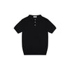 Following The Old Money Wind Shoulder POLO Shirt Knitted Short Sleeves