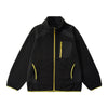 Wave Contrast Zipper Fleece Sport Zipper Jacket
