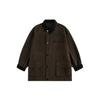 STAFFPICK Premium Sense Retro Trench Coat Medium and Long Loose Hunting Jacket