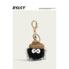 Rycr Plush Briquettes Hang Cute Pendant Keychain