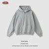 BE THRIVED Casual Loose Edition Basic Solid Color Hooded Sweater