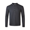 "Australian Wool" Henry Collar Solid Color Cleanfit Basic Bottom Close-fitting Long-sleeved Knitted Sweater