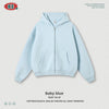 BE Street Fleece Heavy Hooded Zipper Sweater Scimitar Sweatpants Drop Casual Two-piece Set