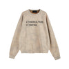 MADEEXTREME 350g DirtyWashed Letter Embroidery Pullover Sweatshirt
