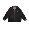 Neverules Patchwork Plaid Stand-Up Jacket