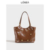 LOSEA Large Capacity Tote Bag Portable Shoulder Armpit Bag