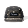 WASC Washed Denim Star Rivet Baseball Cap