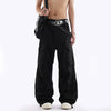 Jimmy Loose Wide Leg Straight Casual Multi-Pocket Pants