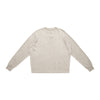 UNF Wool Micro-elastic Loose Solid Color Long Sleeve cream-colored long sleeve sweater top