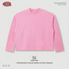 BE Waffle Fried Snowflake Loose Shoulder Boxy Long Sleeve