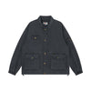 BSAPA Washed Old Vintage Military Stand-up Collar Jacket