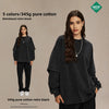 Artiemaste Fake Two Pieces Curled Crew Neck Long Sleeves