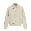 EON Vintage Deconstructed Pattern Aircraft Buckle Design Jacket