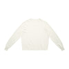 UNF Wool Micro-elastic Loose Solid Color Long Sleeve in soft white, designed for comfort and elegance.