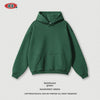 BE Solid Color Fleece Hooded Sweater Loose Thermal Cropped Pants Sports and Leisure Suit