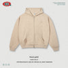 BE Autumn and Winter Heavy 320g Flower Sand Embroidered Hooded Zipper Sweater Jacket