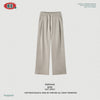 BE Ribbed Crew Neck Sweater Flower Yarn Straight Pants Set