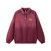 STIWAUP Vintage Washed Old College Style POLO Shirt Lapel Sweater