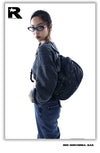 Res NonVerba BAG Vintage Textured Textured Metal Buckle Half Moon Leather Shoulder Crossbody Bag