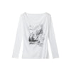 AIRHOOD Slanted Shoulder-spilled Lazy Thin Blouse