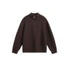OUSWE Simple High-end Semi-zipper Retro Slim Sweater