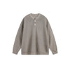 YEOOTI Basic Henry Neck Loose Knitted Sweater