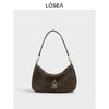 LOSEA Cute Puppy Embroidered Armpit Bag Shoulder Bag