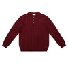 Lyocell Blended Vertical Strips Simple Loose Sweater Polo Shirt Knitted Top Autumn and Winter