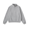 ROPUCHA Semi-zipper Basic Stand-up Collar Sweater