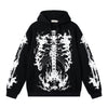 High Street skeleton Pattern Loose Hoodies