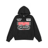 TaelePlus Retro Racing Elements Printed Trendy Cardigan Hooded Sweater