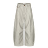 11KN Old Money Striped Beige Wide-leg Trousers Casual Pants