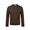 "Three-dimensional Vertical Henry Collar" Three-button Elegant Autumn Thin Blouse Long-sleeved T-shirt