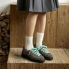 British Style Niche Weaving Design Casual Derby Shoes