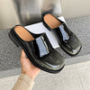 One Pedal Lazy Bag Head Dragging Casual Couple Boken Shoes