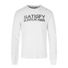11KN Loose High Street Waffle Letter Print Casual Top Long Sleeve