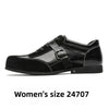 British Flat-bottomed German Training Shoes Square Head Leather Shoes