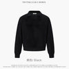 TRYTHMCLUB Mesh  Casual Lazy V-neck Knitted Sweater